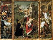 Bartolome Bermejo Retable of the Virgin of Montserrat oil painting on canvas
